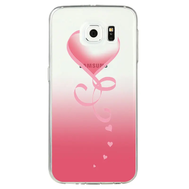 ТПУ прозрачный градиентный телефонный чехол для samsung S8 s6 s7 edge s4 s5 s3 C5 C9 note3 note4 note5 с