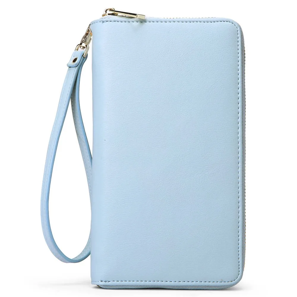 CHALLEN Leather Women Wallets PU Designer Zipper Long Wallet Women Card Holder Ladies Purse Money Bag Carteira Feminina