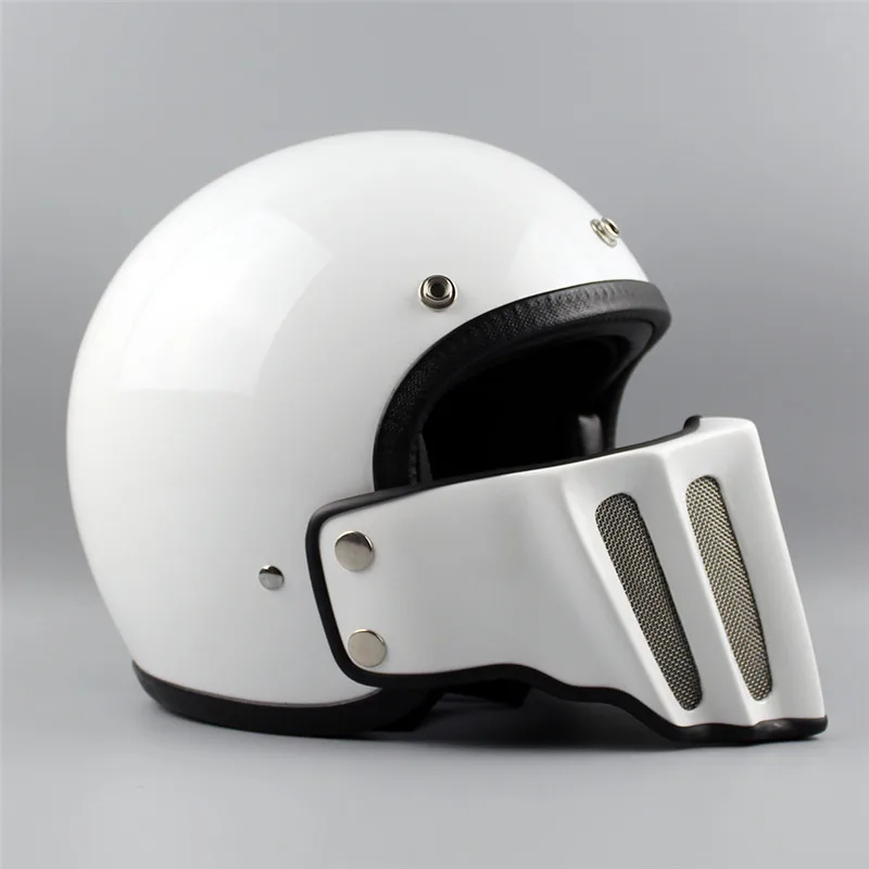 Япония классический TT CO vespa Винтаж 3/4 moto rcycle шлем для мужчин и женщин скутер casqeu съемный подбородок Полный лица мото шлемы - Цвет: white