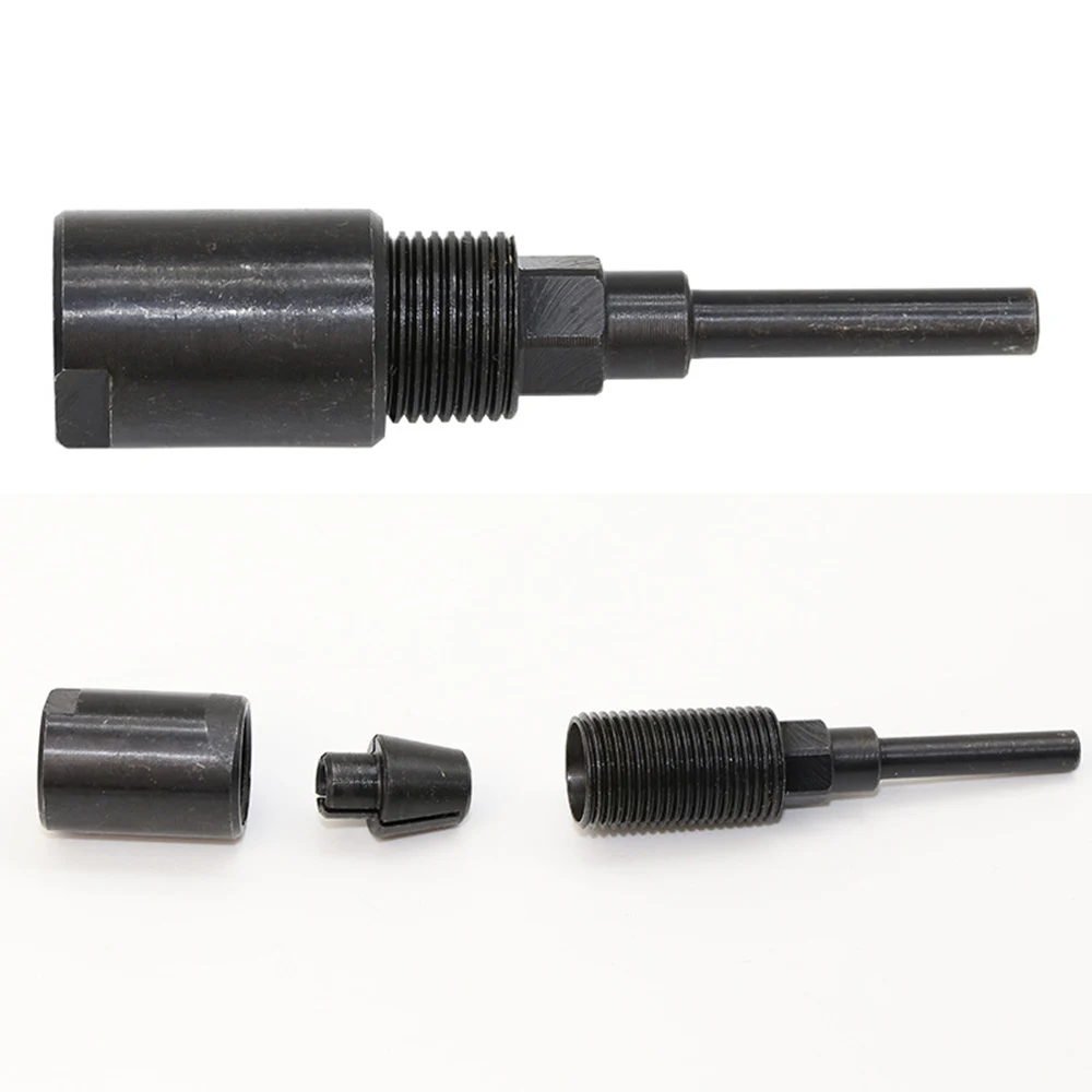 

90mm 1/4 Shank Engraving Machine Collet Extension Rod Woodworking CNC Milling Cutter Router Bit Extension Rod Chuck Holder Tool