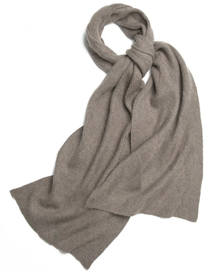 100% Cashmere Winter Scarf Shawl Long Solid Warm Scarves for Women and Men | Аксессуары для одежды