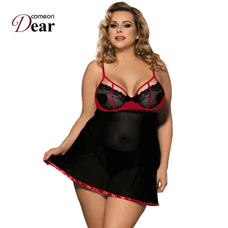 Comeondear Фетиш платье Disfraz Erotico Mujer сексуальное женское белье Bonecas Sexuais RB80245 вышитое