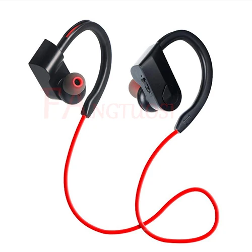 Красный FANGTUOSI K98, беспроводные Bluetooth наушники, стерео, спортивные, для бега, гарнитура с микрофоном, свободные руки, ушные крючки, наушники для samsung, Xiaomi - Цвет: Красный