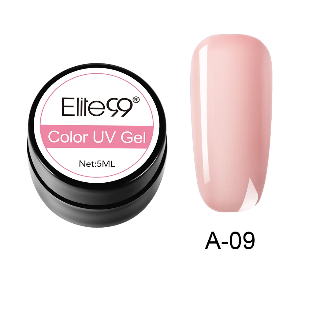 A-09 Elite99 Гель-лак гель uv Vernis светодиодный Гель-лак для ногтей художественный Гель-лак для ногтей чистый цвет Гель-лак 5 мл Гель-лак es Soak Off Nail Art - Цвет: A-09