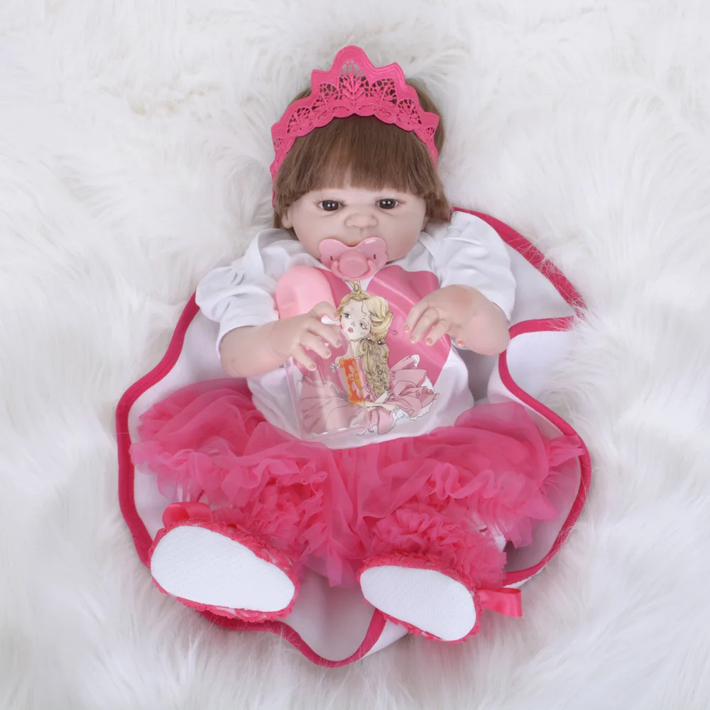 22 &quot55 см каваи волосы укоренились Солнечный Ангел силиконовые новорожденные младенцы куклы детские