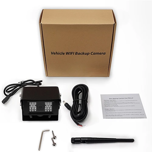With Retail Box Новейшая автомобильная камера заднего вида для грузовика, автобуса, 24 В, автомобильная, Wi-Fi, беспроводная камера заднего вида, HD, ночное видение, резервная камера для Iphone, IOS, Android - Название цвета: With Retail Box