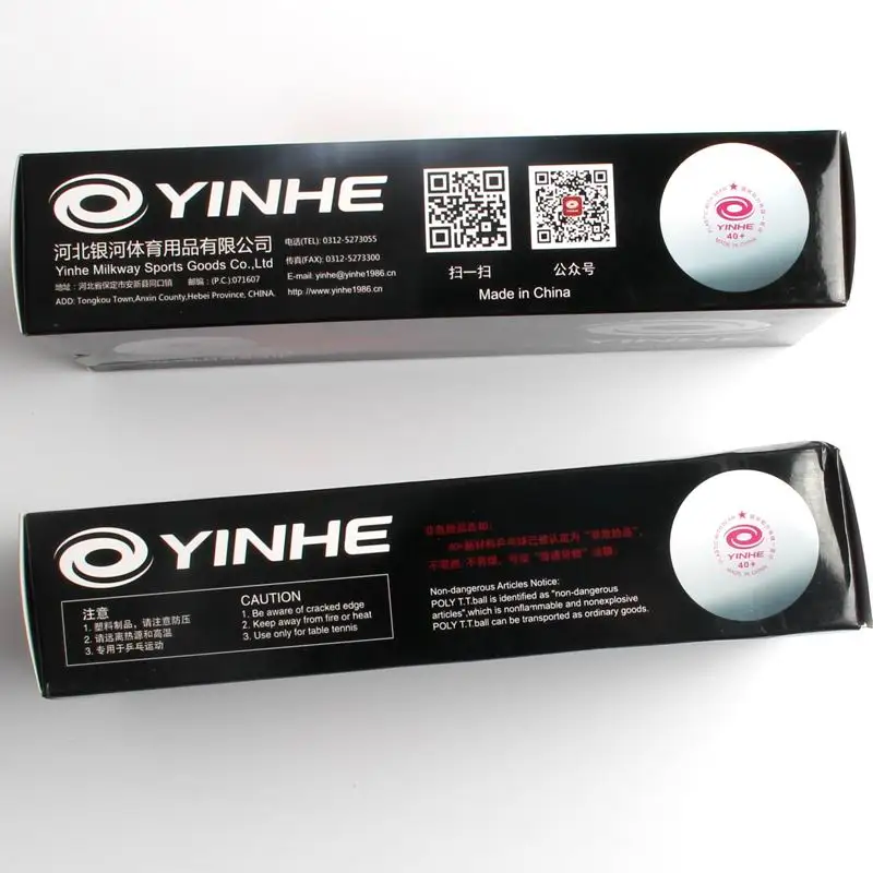Мячи для настольного тенниса yinhe poly 40 + 1 звезда новый материал со швами тренировок
