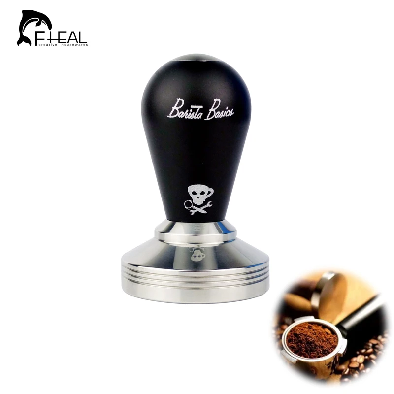 FHEAL 58 мм Devil кофе трамбовка из нержавеющей стали космическая алюминиевая