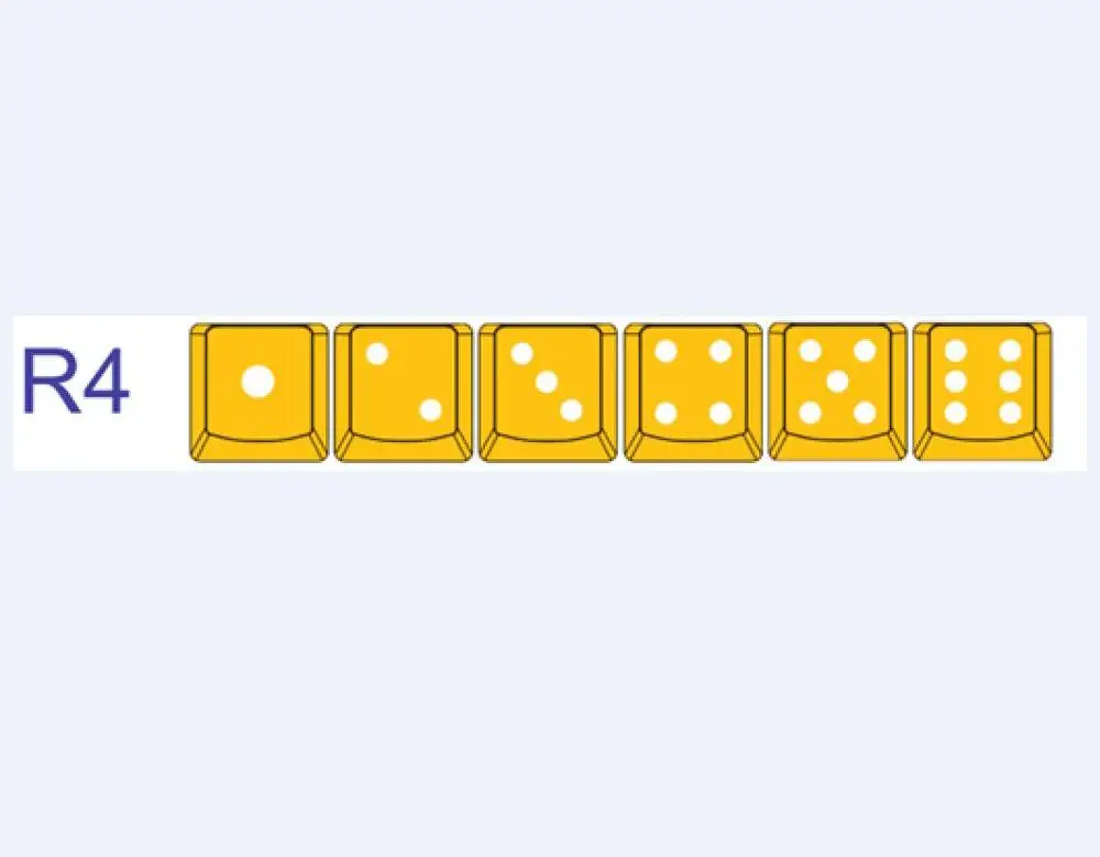 6 Key Poker Yellowx1 Taihao прозрачный кубический abs doubleshot колпачки для diy игровой механической клавиатуры покер 6 ключей, высокое качество - Цвет: 6 Key Poker Yellowx1