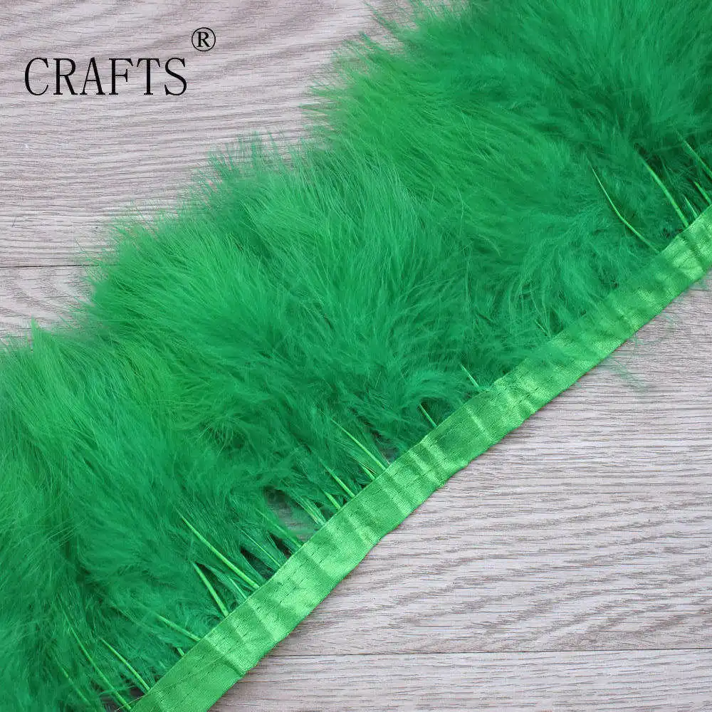 Декоративная лента из перьев индейки 16 цветов 2 м|turkey feathers|feather featherlong feathers |