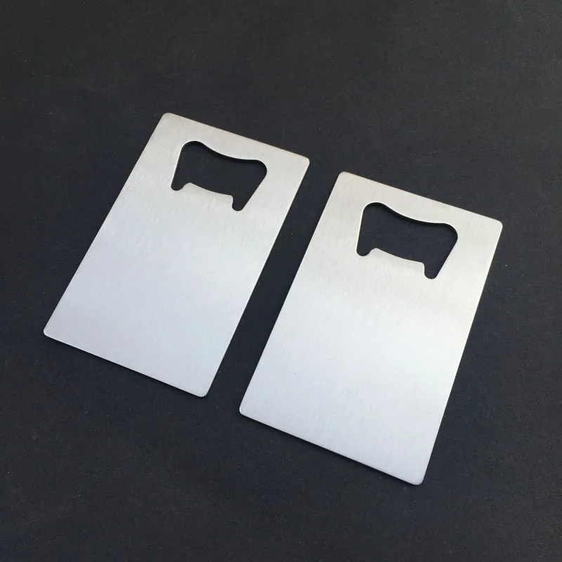 500pcs Wallet Size Stainless Steel Credit Card Bottle Opener Wine Accessories Wedding Party Favors Christmas Gift ZA1026 | Дом и сад