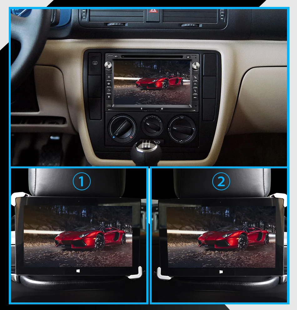Eunavi TDA7851 2 Din Android 9,0 автомобильный DVD радио плеер gps для VW Volkswagen PASSAT B5 MK4 MK5 JETTA BORA POLO транспорт T5
