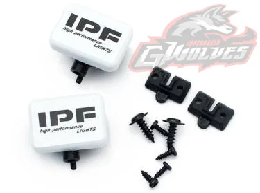 Gwolves 2 шт./4 шт. прямоугольник свет крышка Spotlight для 1/10 Tamiya HSP осевой SCX10 D90 Traxxas RR10 йети гусеничный ралли RC - Цвет: 2PCS