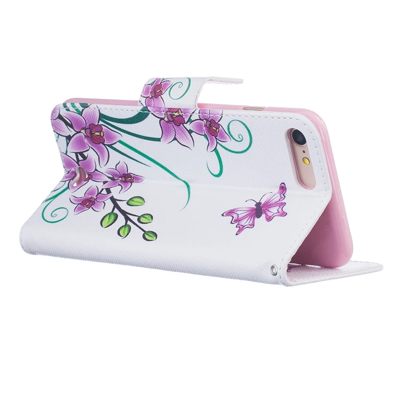 Cute animal flower Campanula Magnetic Flip Leather Phone Case Wallet Stand Cover For Apple iPhone 7 Plus. |
