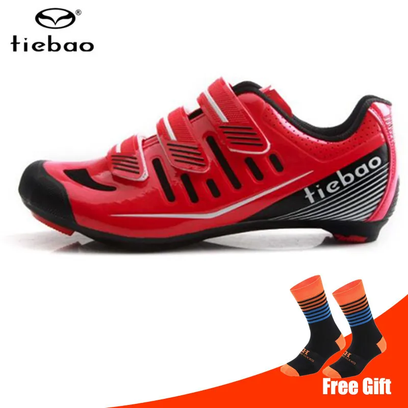 add socks Tiebao, обувь для шоссейного велоспорта, мужские кроссовки, wo, для мужчин, с автоматическим замком, для велосипеда, Спортивная, дышащая, для велосипеда, Спортивная, zapatillas de ciclismo - Цвет: add socks