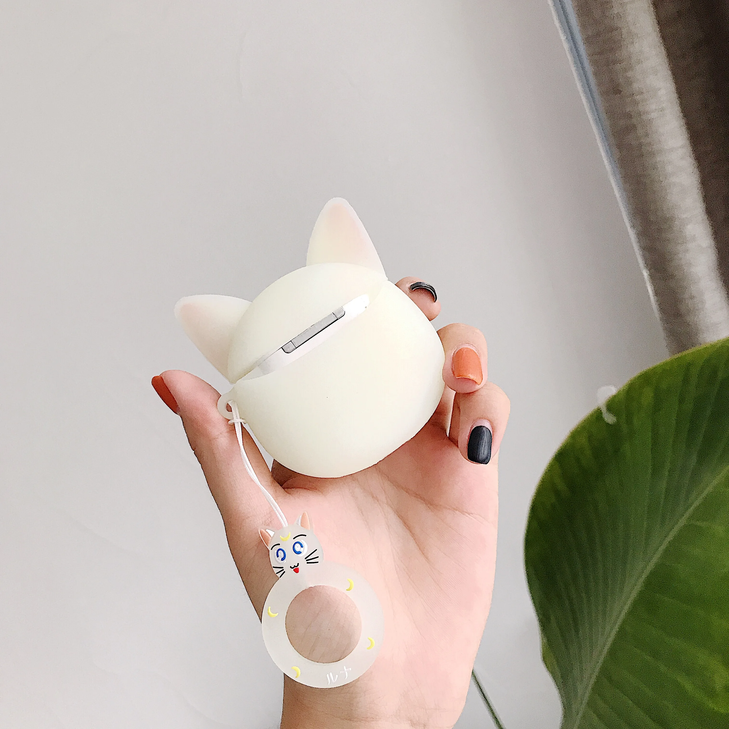 GOOYIYO-для Airpods 1 2 мультяшный силиконовый чехол Сейлор Мун Лунная кошка Наушники