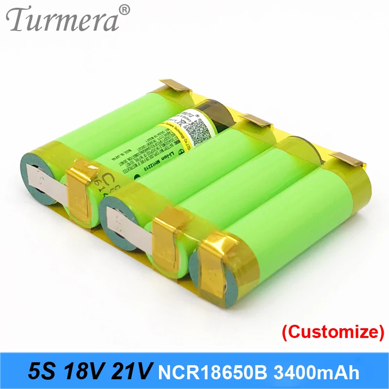 Аккумулятор 18650 3400 мАч ncr18650b 12 6 В 16 8 в 21 аккумулятор для отвертки сварные полоски