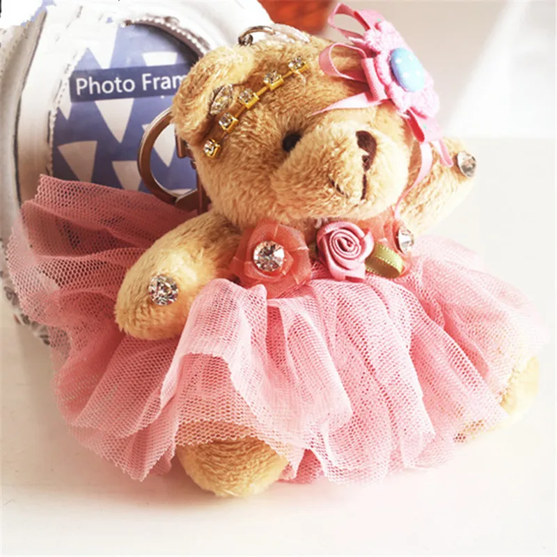 Милый маленький плюшевый мишка 10 см мини букет с героями мультфильмов для