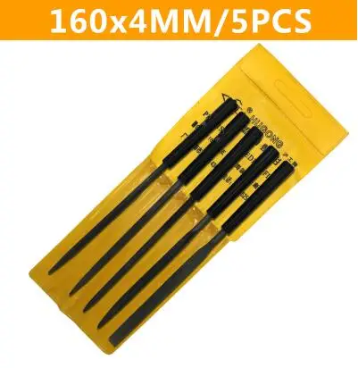 4x160mm 5 шт./компл. 140/160/180 мм металлический комод Мини Ассорти Рашпиль Алмазный Набор надфилей инструмент для ремонта ювелирных изделий машина для дерева ручной надфиль инструменты - Цвет: 4x160mm