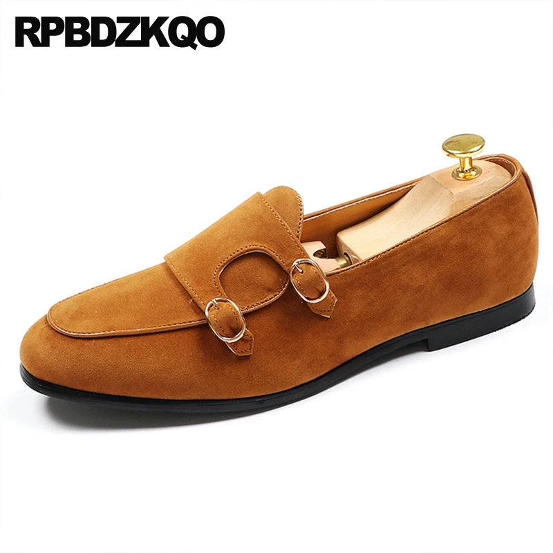 Лоферы мужские коричневые из натуральной кожи Италия плоская подошва без