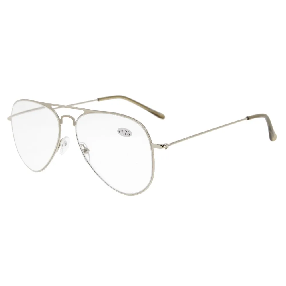 RS15018 очки для чтения Классическая оправа из нержавеющей стали и + 0 50 4 00|reading