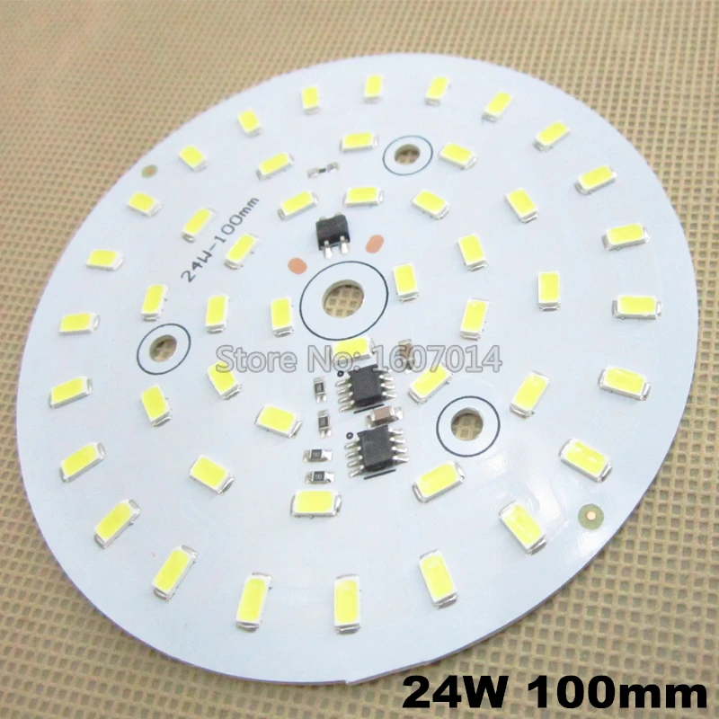 5 шт. 220 В светодиодный pcb 3W 5 Вт 7 Вт 10 Вт 12 Вт 15 Вт 18 Вт 24 Вт 36 Вт SMD5730 интегрированный ic драйвер белый/теплый белый светодиодный светильник