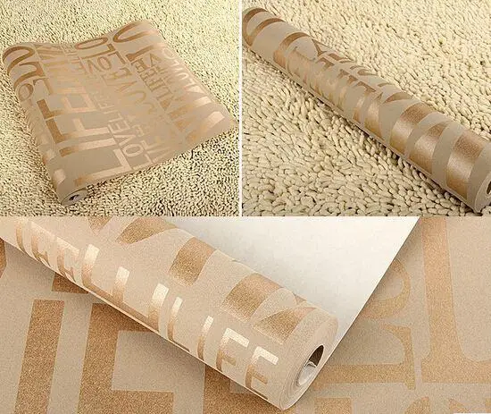 10 метров 6 цветов европейские современные обои в стиле арт деко с флокирующими