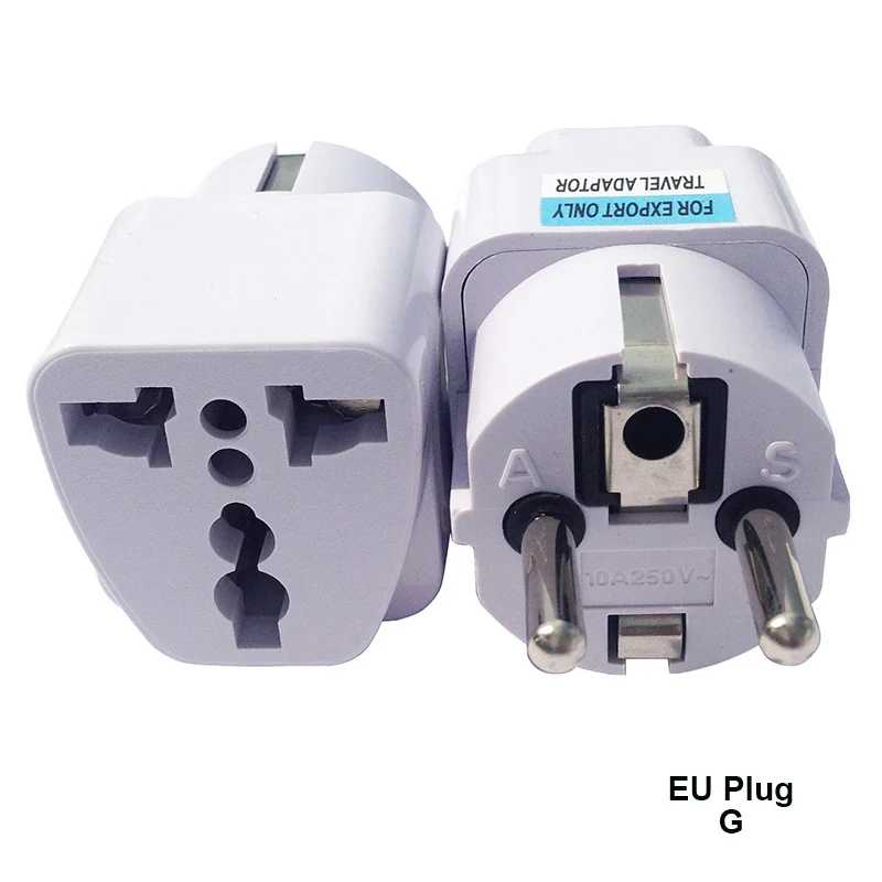 EU G Plug Универсальный адаптер для путешествий, розетка по всему миру, 250 В, адаптер переменного тока, розетка в США, ЕС, Австралии, Великобритании и многих странах, высокое качество - Цвет: EU G Plug