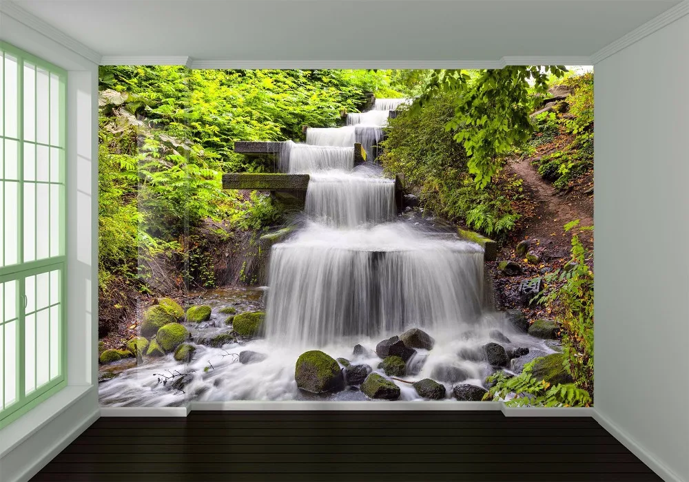 Пользовательский размер 3D фотообои Streamlet пейзаж съемные обои ребенок