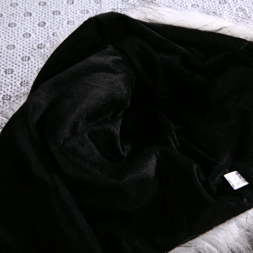 Теплые шапка из животного меха и шарф для женщин зимние пушистые плюшевые кепки