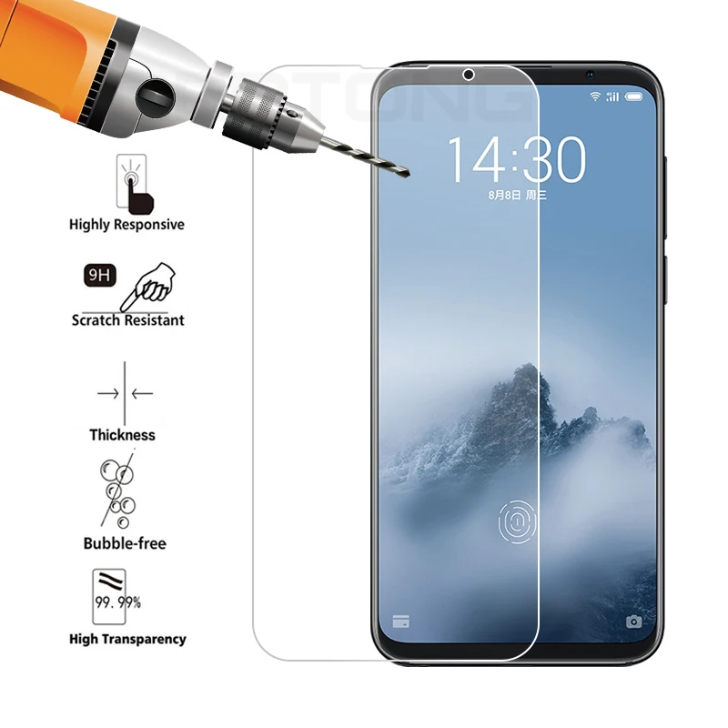 Закаленное защитное стекло 9H для Meizu Note 9 16 Plus 16th 15 X8 прозрачная пленка M6 16|Защитные