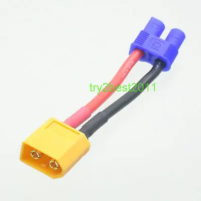 

x1 Male XT60 to Female EC3 Adaptor Converter Cable / Plug