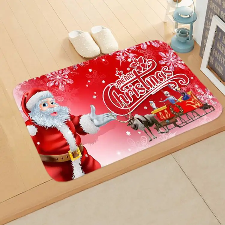 Merry Christmas 10 Yoeriwoo Рождественский коврик для двери, напольный ковер, напольные коврики для комнаты, рождественские украшения Санта Клауса для дома, подарок на Рождество, Natale - Цвет: Merry Christmas 10
