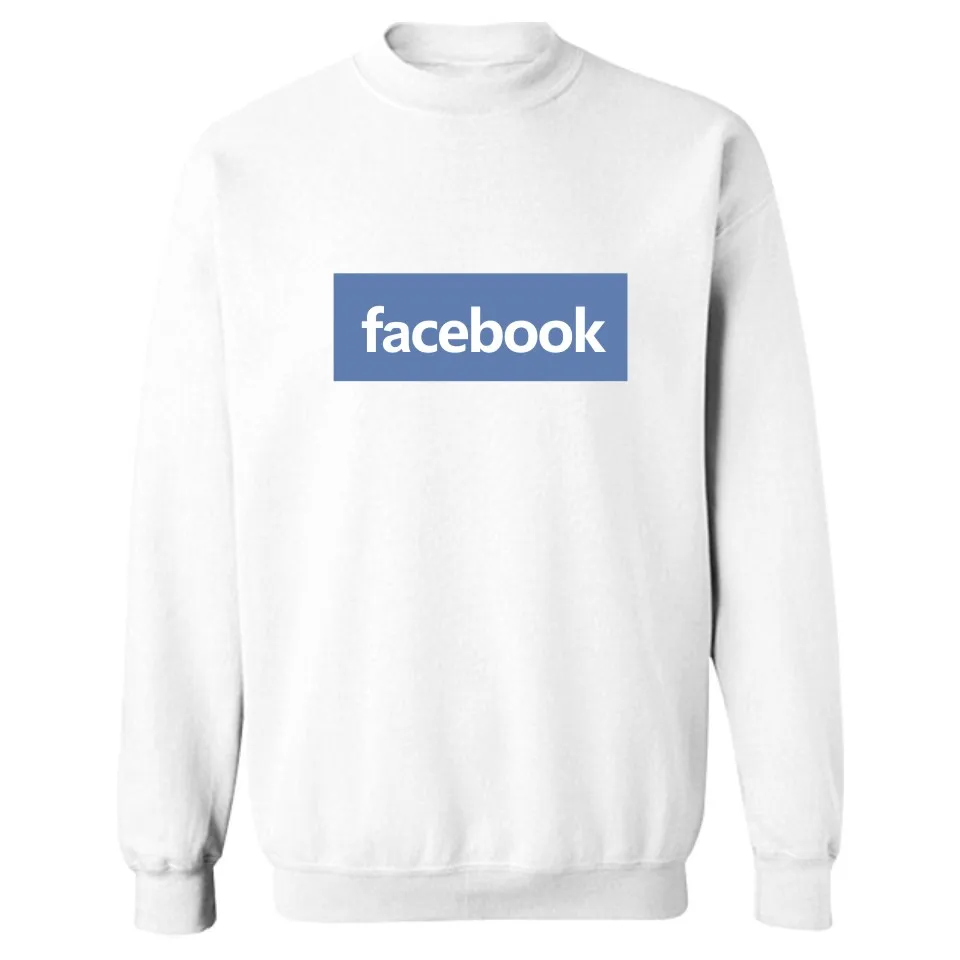 Мужские толстовки и свитшоты в стиле Фейсбука 2017 свитшот с забавным принтом