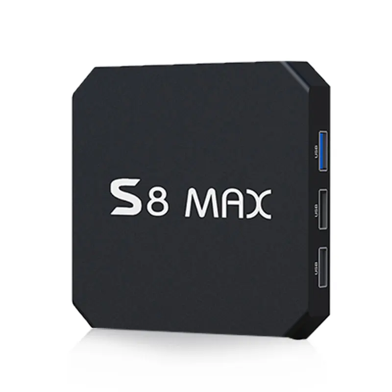 S8 MAX Smart tv Box Android 8 1 RK3328 4 Гб ОЗУ 32 ПЗУ USB 3 0 2 4G и 5G wifi Bluetooth медиаплеер H.265 4K HD