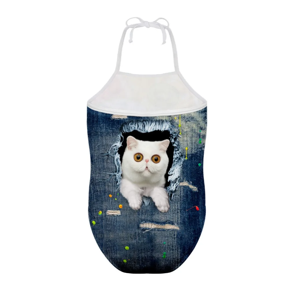 Купальники купальный костюм для маленьких девочек 2019 милый кот хомяк Одна деталь