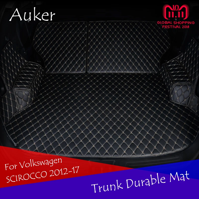 

Для 2012-2017 Volkswagen VW Scirocco, прочный коврик для багажника, подкладка для груза, задний багажник, противогрязные ковры, полное покрытие, автомобиль...