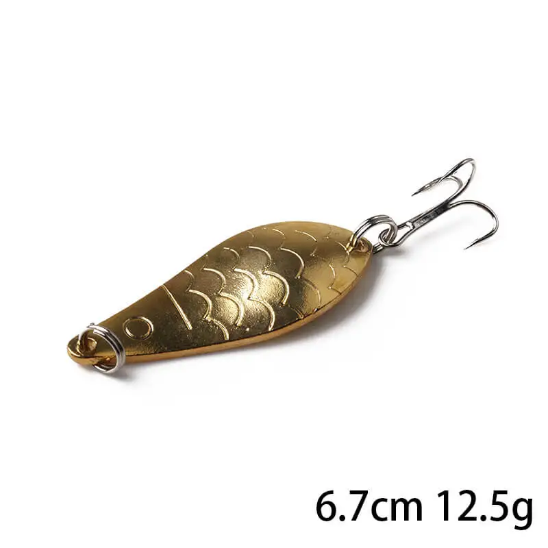

5pcs Metal iron plate Sequins Fishing Bait Lure VIB Crankbait Hard Baits with Hook Saltwater Freshwater Assort Size Artifical