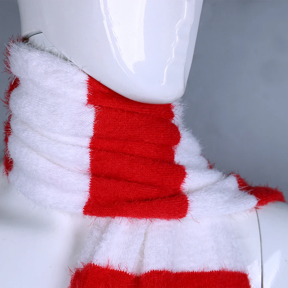 2018 шарф из мультфильма красный и белый костюм для косплея рождественский подарок