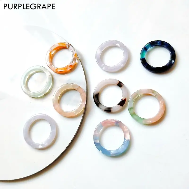 8 шт./упаковка серьги подвески с мраморной ракушкой|Ювелирная фурнитура и