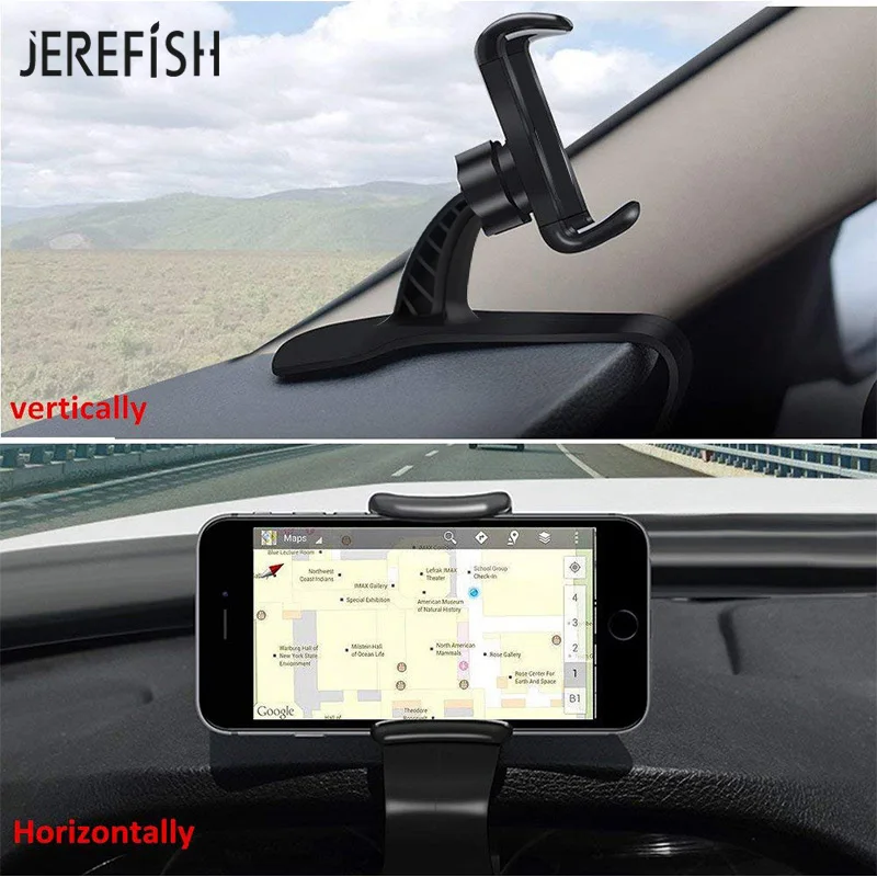 JEREFISH Универсальный Автомобильный держатель для телефона зажим подставка автомобильный держатель для телефона GPS Дисплей Кронштейн HUD дизайн автомобильный держатель