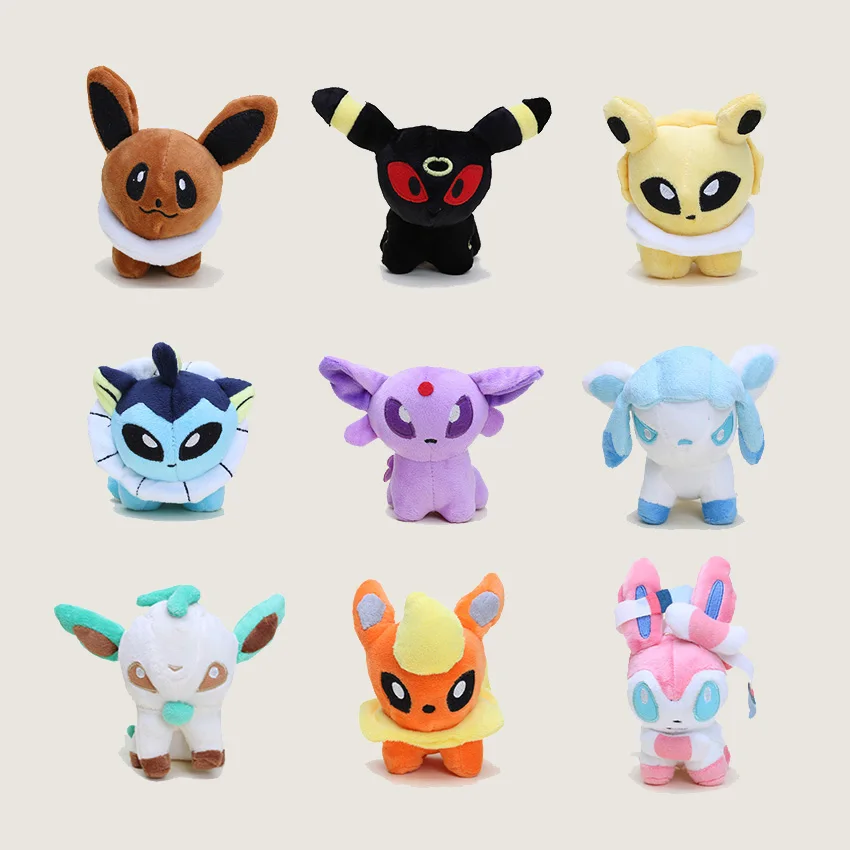 9 шт./компл. 6 &quotQ версия Umbreon Sylveon Eevee Espeon Jolteon vaporion Flareon Glaceon Leafeon Плюшевые игрушки