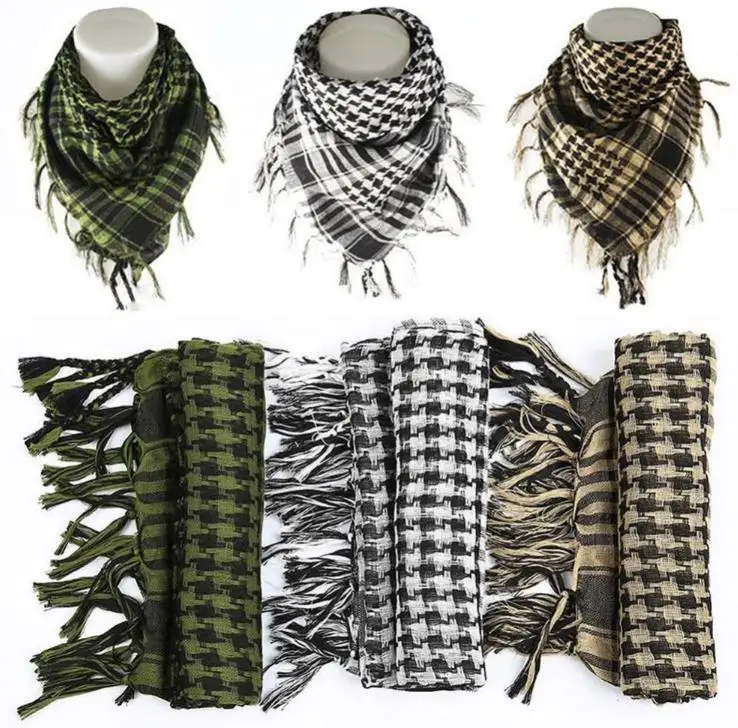 Высокое Качество Арабский шемаг Keffiyeh военный тактический палестинский шарф для мужчин шаль Kafiya обёрточная бумага шема шарф модные шарфы