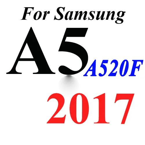 For A5 2017 Голубое стекло для samsung Galaxy J7 J5 J3 A5 A3 A7 полное покрытие из закаленного стекла качественная Защитная пленка для экрана - Цвет: For A5 2017