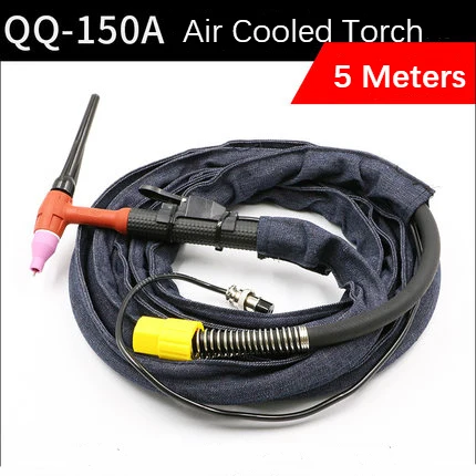 5Meter QQ-150A Air Cooled Torch Gas-electric One Argon Arc Welding Torch High temperature resistant silicone