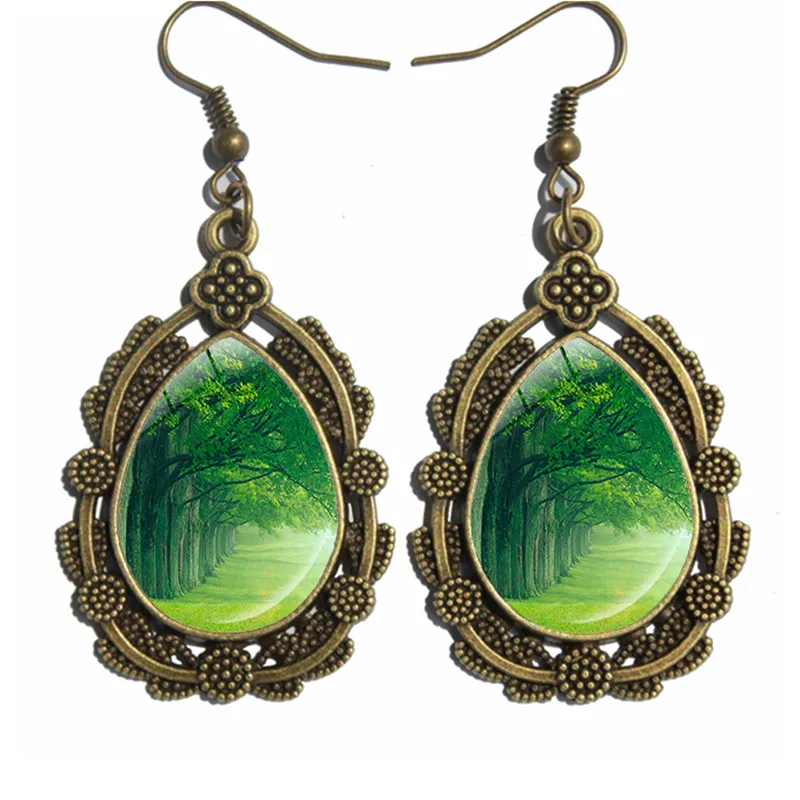Новое поступление ретро лес высокое качество серьги ювелирные изделия опт