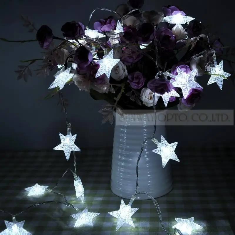 3 м 20LED батарея пятиконечная звезда управляемая сказочная гирлянда для наружного