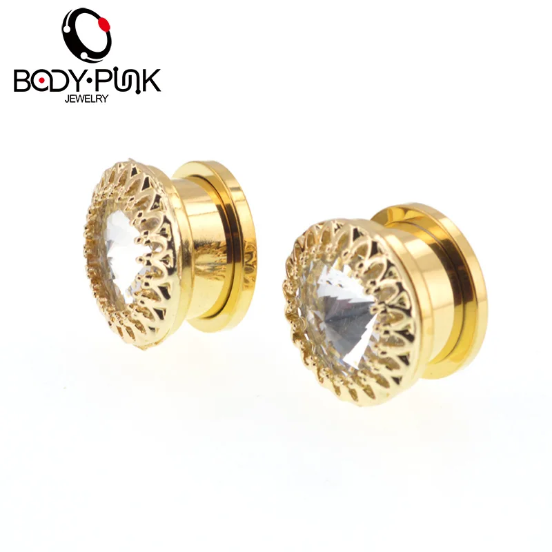 Эспандер для ушей в стиле панк ювелирное изделие пирсинга тела роза филигранная