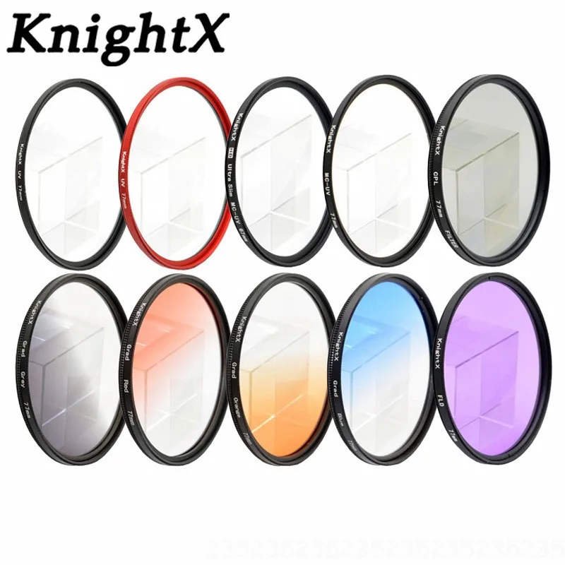 Фильтр для объектива камеры KnightX MCUV UV HD Sony Canon Nikon Pentax OLYMPUS sjcam sj5000 go pro eos 1200d 4000 dslr|lens