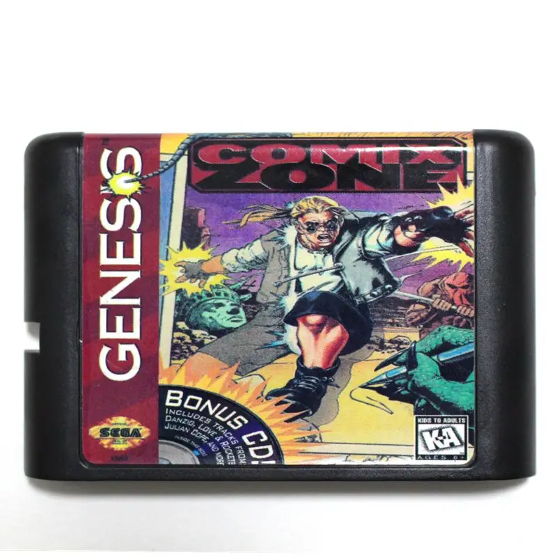 Comix Zone для 16-битного игрового картриджа Sega MD системы Megadrive Genesis | Электроника